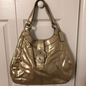 Coach Shimmer Hobo Shoulder Bag
